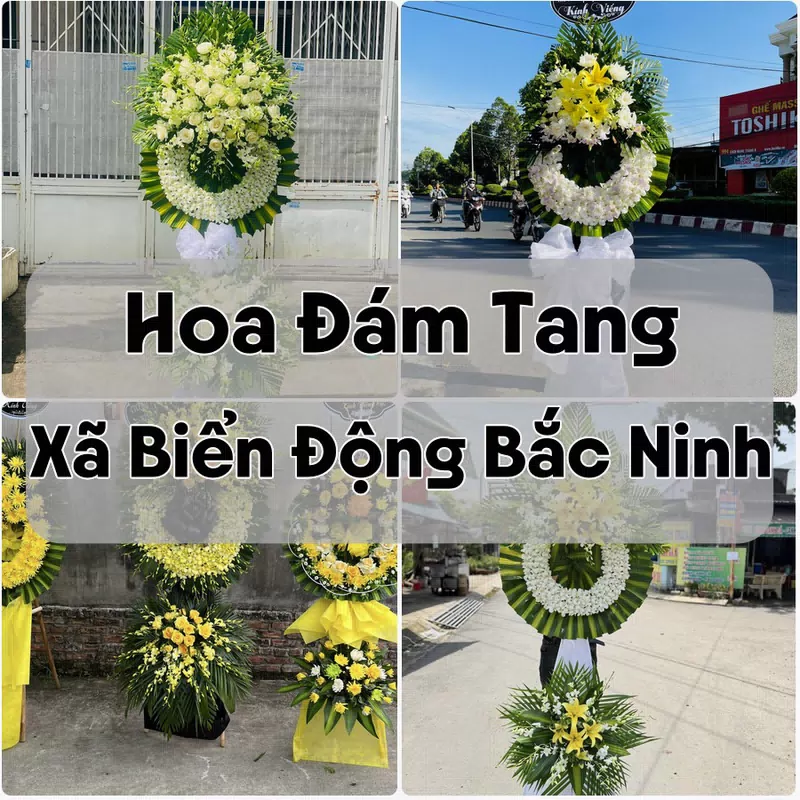 Đặt Hoa Đám Tang Xã Biển Động Bắc Ninh | Hoa Chia Buồn