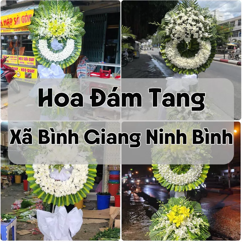 Đặt Hoa Đám Tang Xã Bình Giang Ninh Bình | Hoa Tang Lễ