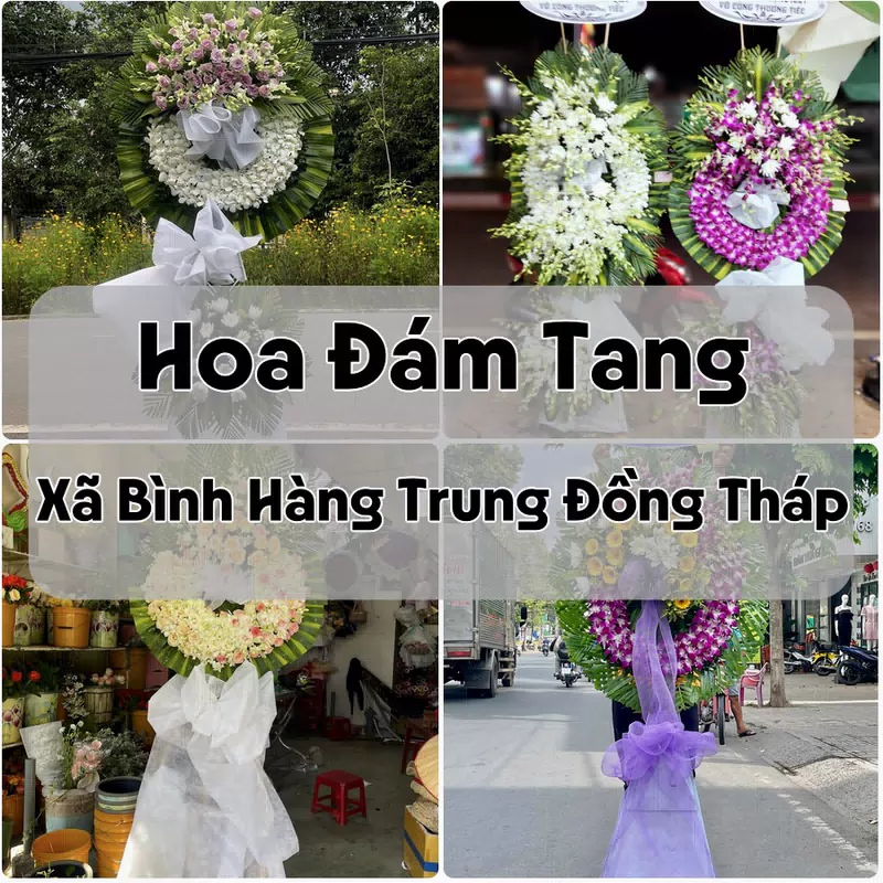 Đặt Hoa Đám Tang Xã Bình Hàng Trung Đồng Tháp | Giao Tận Nơi