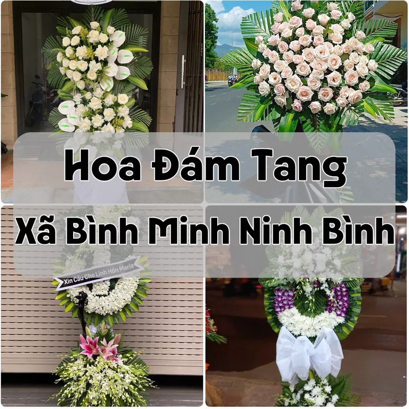 Đặt Hoa Đám Tang Xã Bình Minh Ninh Bình | Hoa Chia Buồn