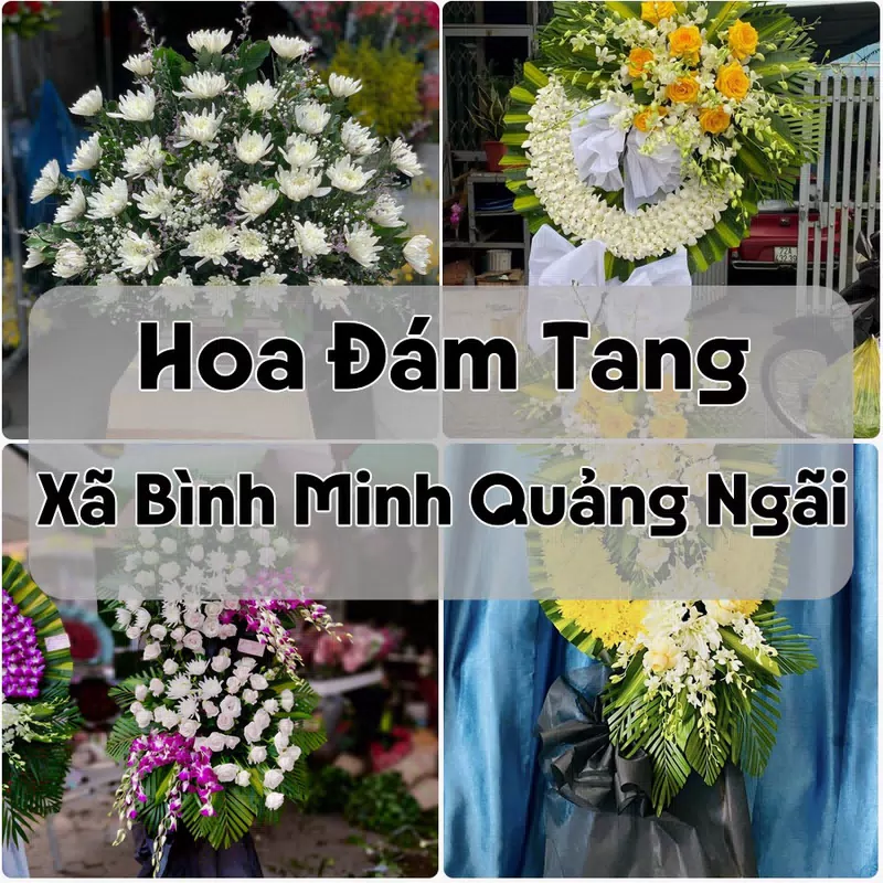 Đặt Hoa Đám Tang Xã Bình Minh Quảng Ngãi | Giao Hoa Nhanh