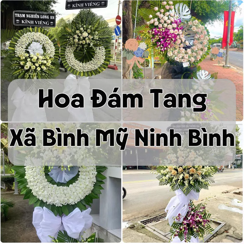 Đặt Hoa Đám Tang Xã Bình Mỹ Ninh Bình | Hoa Tang Lễ