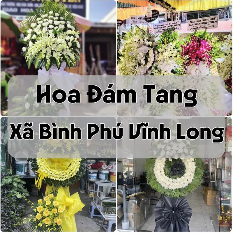 Đặt Hoa Đám Tang Xã Bình Phú Vĩnh Long | Đặt Hoa Viếng