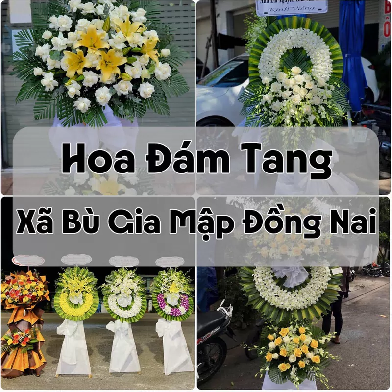 Đặt Hoa Đám Tang Xã Bù Gia Mập Đồng Nai | Giao Tận Nơi