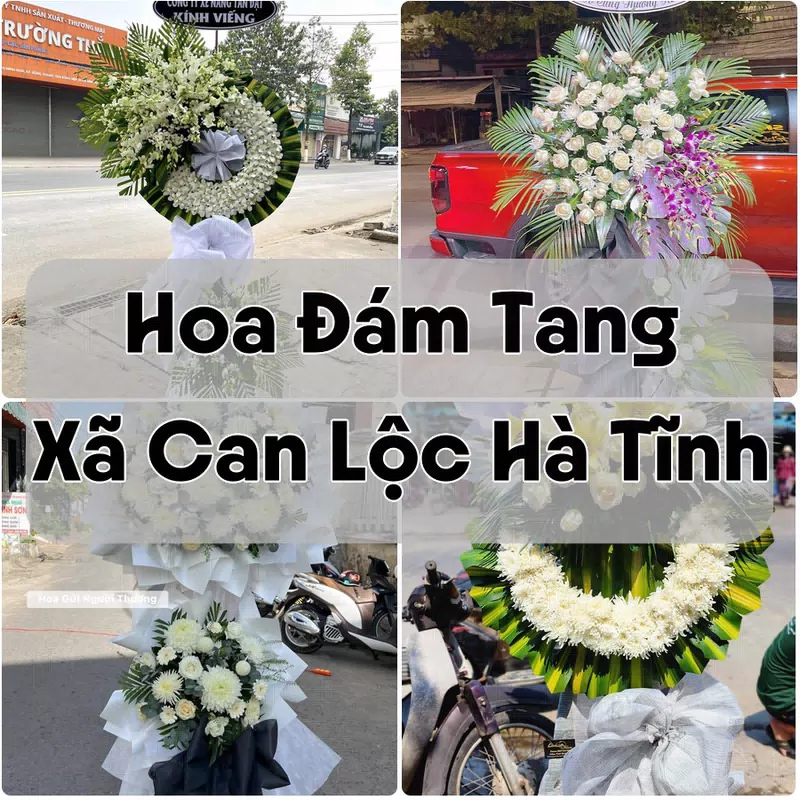 Đặt Hoa Đám Tang Xã Can Lộc Hà Tĩnh | Giao Hoa Nhanh