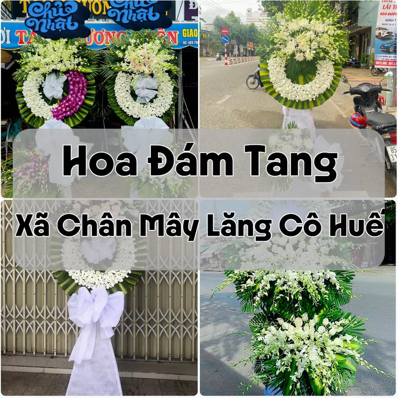 Đặt Hoa Đám Tang Xã Chân Mây Lăng Cô Huế | Giao Hoa Nhanh