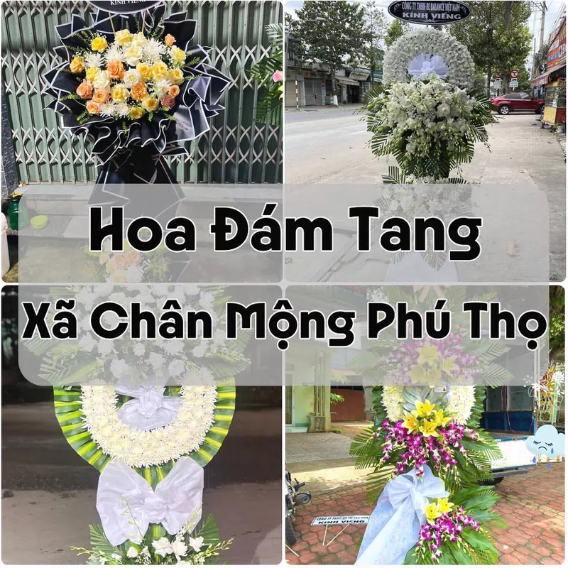 Đặt Hoa Đám Tang Xã Chân Mộng Phú Thọ | Đặt Hoa Viếng