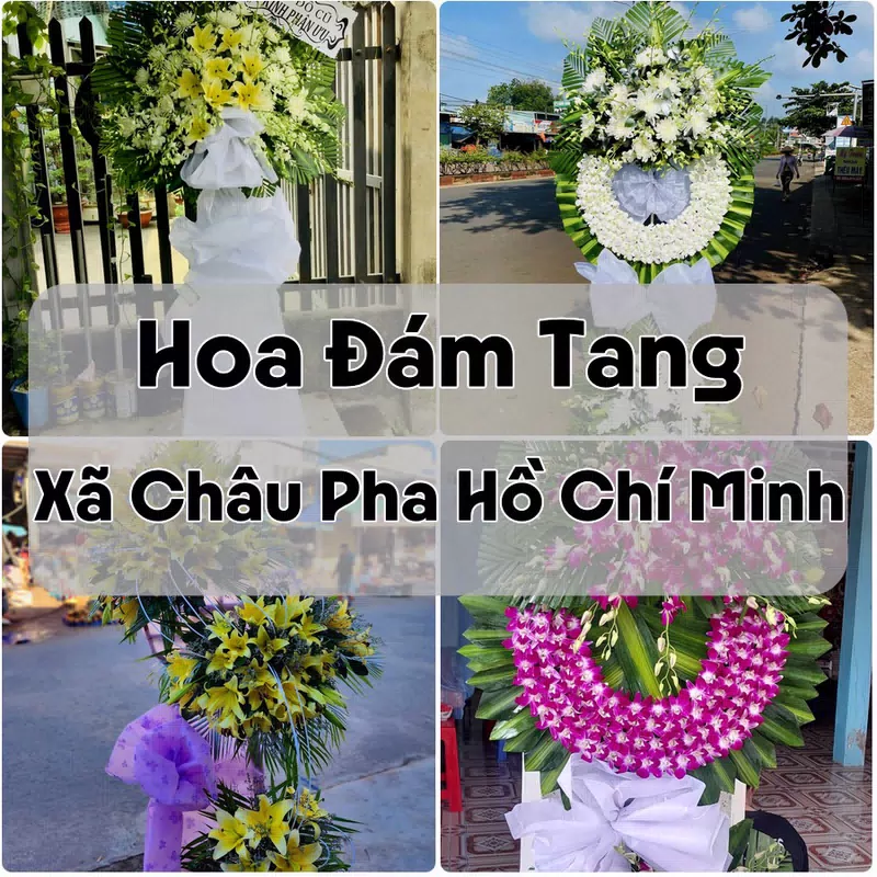 Đặt Hoa Đám Tang Xã Châu Pha Hồ Chí Minh | Hoa Chia Buồn