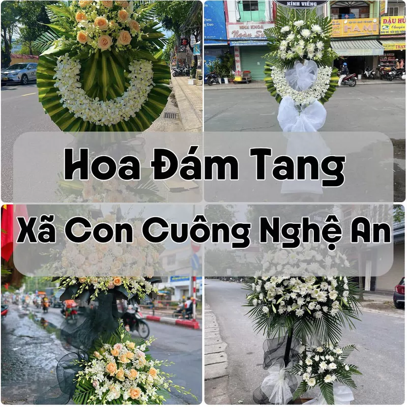 Đặt Hoa Đám Tang Xã Con Cuông Nghệ An | Giao Tận Nơi