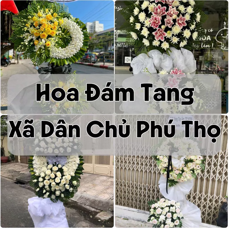 Đặt Hoa Đám Tang Xã Dân Chủ Phú Thọ | Hoa Chia Buồn