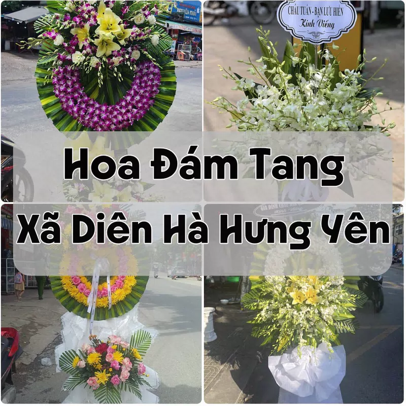 Đặt Hoa Đám Tang Xã Diên Hà Hưng Yên | Giao Tận Nơi