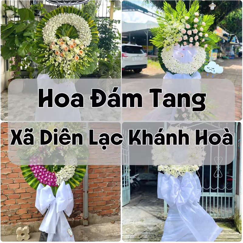 Đặt Hoa Đám Tang Xã Diên Lạc Khánh Hoà | Hoa Chia Buồn