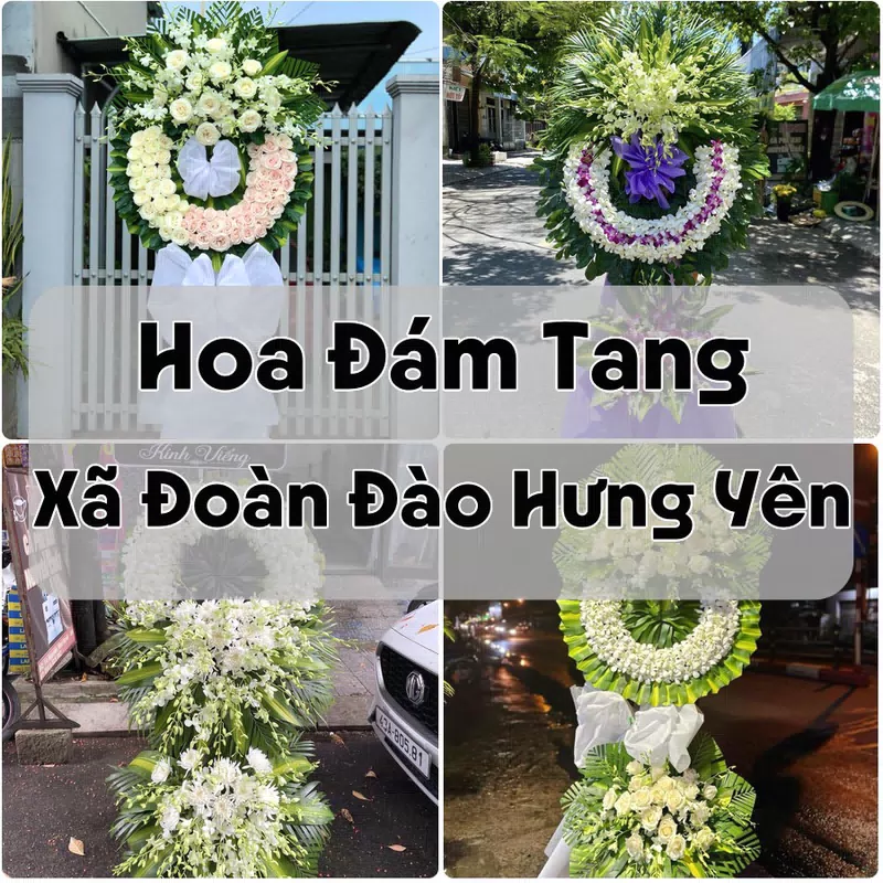 Đặt Hoa Đám Tang Xã Đoàn Đào Hưng Yên | Giao Tận Nơi
