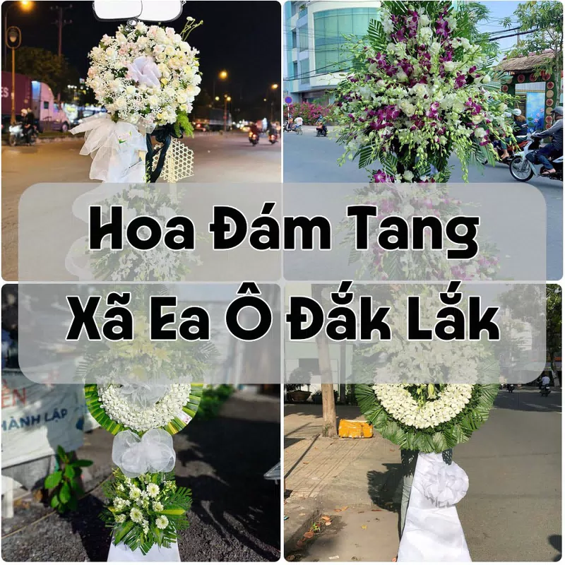 Đặt Hoa Đám Tang Xã Ea Ô Đắk Lắk | Hoa Chia Buồn