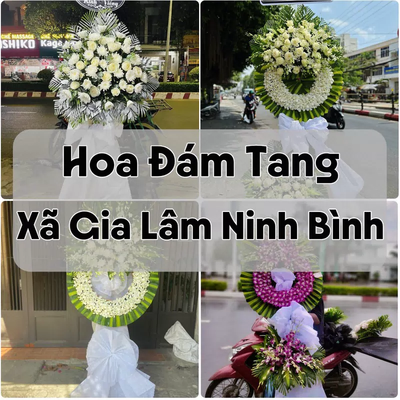 Đặt Hoa Đám Tang Xã Gia Lâm Ninh Bình | Hoa Chia Buồn