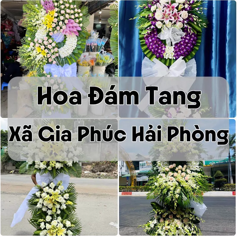 Đặt Hoa Đám Tang Xã Gia Phúc Hải Phòng | Hoa Tang Lễ