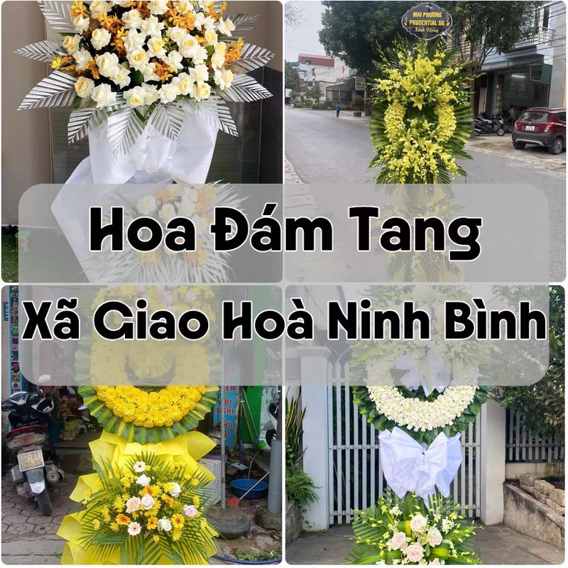 Đặt Hoa Đám Tang Xã Giao Hoà Ninh Bình | Giao Tận Nơi