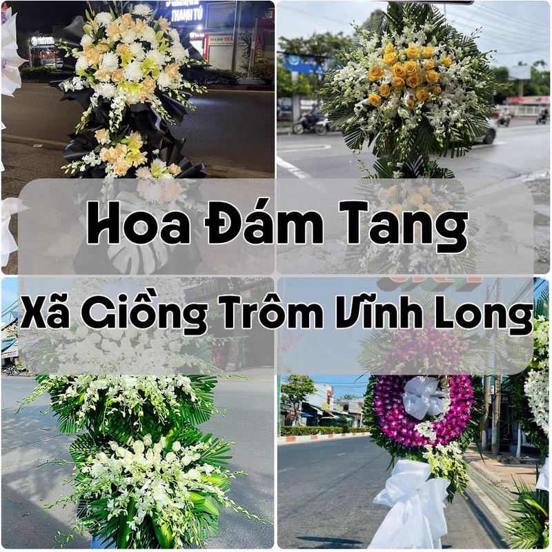 Đặt Hoa Đám Tang Xã Giồng Trôm Vĩnh Long | Hoa Chia Buồn
