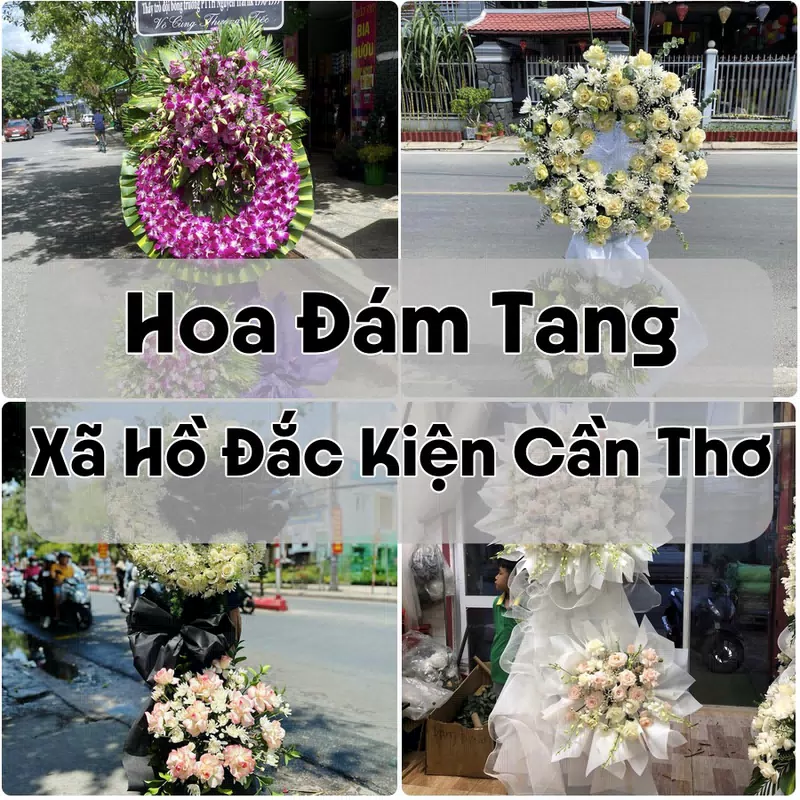 Đặt Hoa Đám Tang Xã Hồ Đắc Kiện Cần Thơ | Hoa Chia Buồn