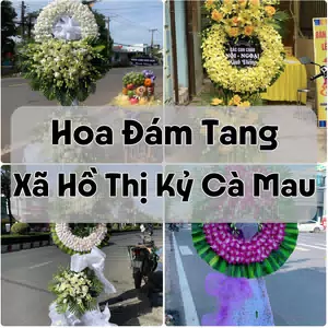 Đặt Hoa Đám Tang Xã Hồ Thị Kỷ Cà Mau | Hoa Tang Lễ