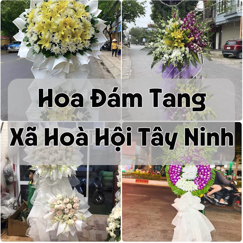 Đặt Hoa Đám Tang Xã Hoà Hội Tây Ninh | Giao Tận Nơi