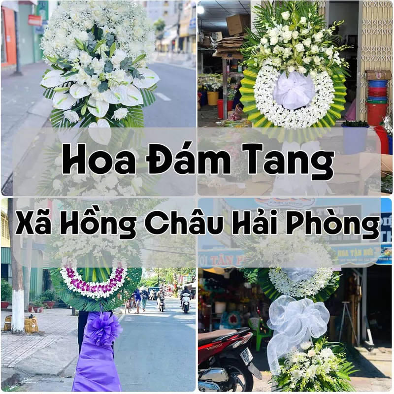 Đặt Hoa Đám Tang Xã Hồng Châu Hải Phòng | Giao Tận Nơi
