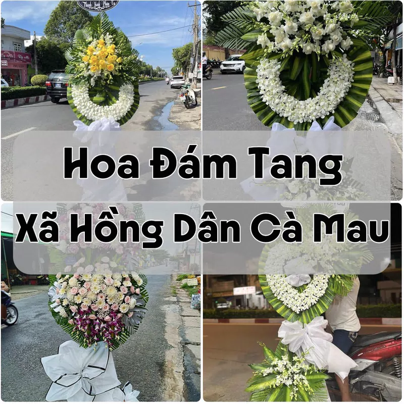 Đặt Hoa Đám Tang Xã Hồng Dân Cà Mau | Đặt Hoa Viếng