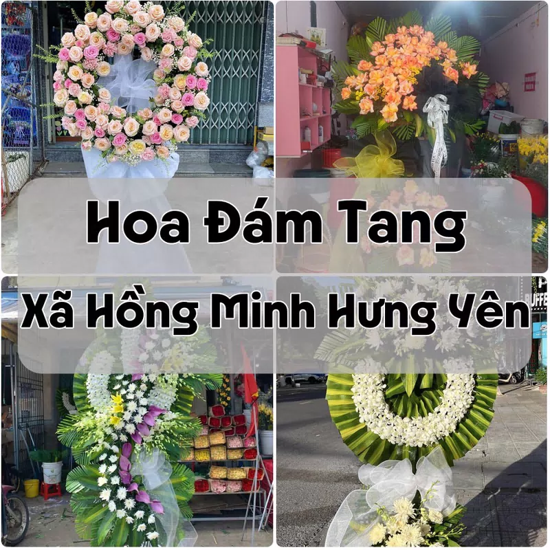 Đặt Hoa Đám Tang Xã Hồng Minh Hưng Yên | Giao Hoa Nhanh