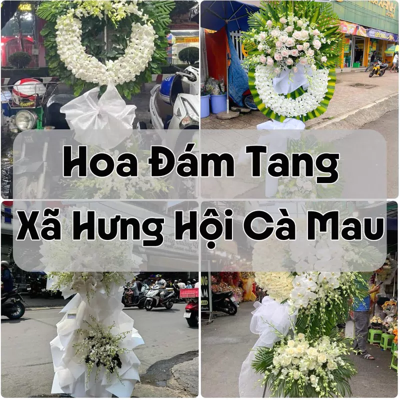 Đặt Hoa Đám Tang Xã Hưng Hội Cà Mau | Giao Hoa Nhanh