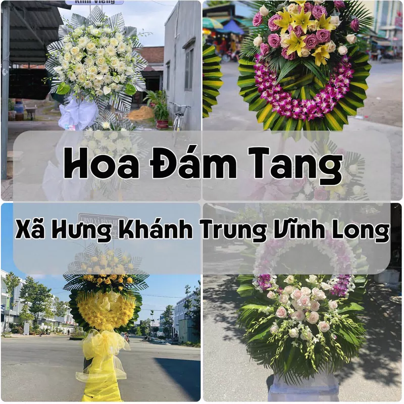 Đặt Hoa Đám Tang Xã Hưng Khánh Trung Vĩnh Long | Hoa Tang Lễ