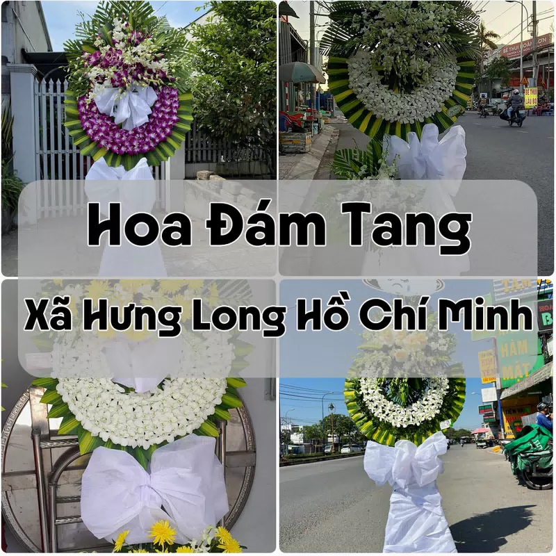 Đặt Hoa Đám Tang Xã Hưng Long Hồ Chí Minh | Hoa Chia Buồn