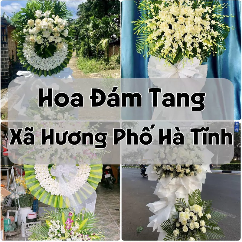 Đặt Hoa Đám Tang Xã Hương Phố Hà Tĩnh | Đặt Hoa Nhanh
