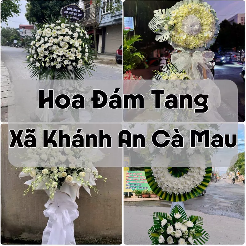 Đặt Hoa Đám Tang Xã Khánh An Cà Mau | Giao Hoa Nhanh