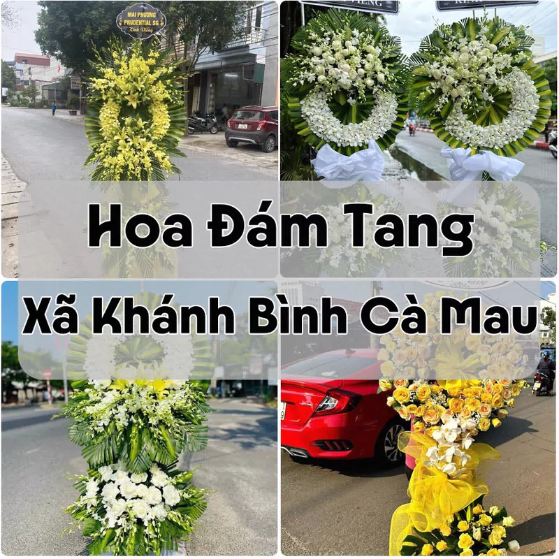 Đặt Hoa Đám Tang Xã Khánh Bình Cà Mau | Hoa Tang Lễ