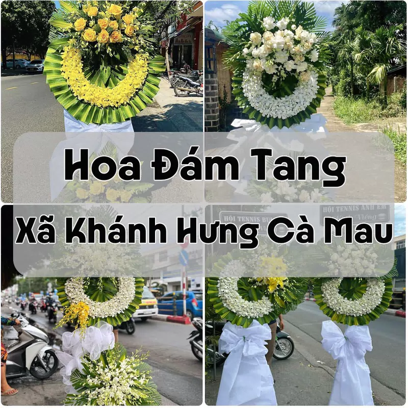Đặt Hoa Đám Tang Xã Khánh Hưng Cà Mau | Đặt Hoa Viếng