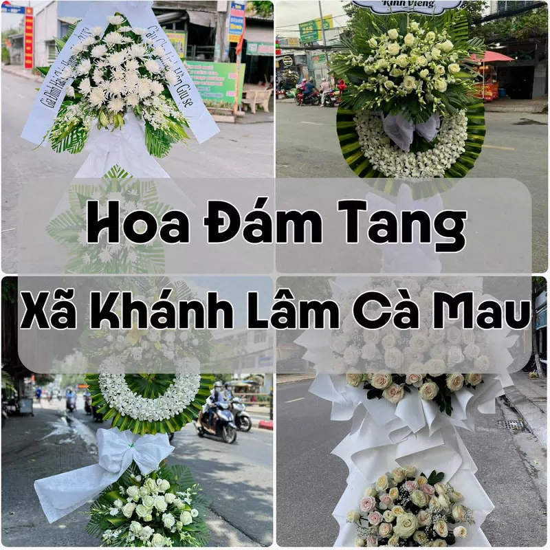 Đặt Hoa Đám Tang Xã Khánh Lâm Cà Mau | Giao Tận Nơi