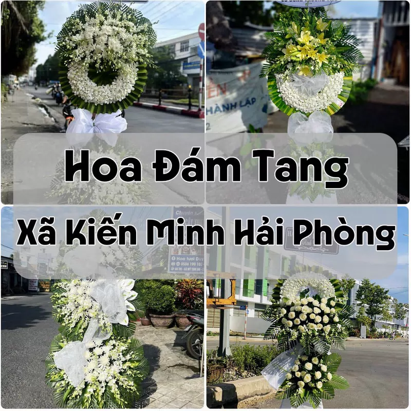 Đặt Hoa Đám Tang Xã Kiến Minh Hải Phòng | Giao Hoa Nhanh