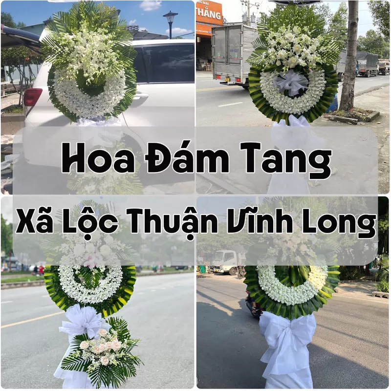 Đặt Hoa Đám Tang Xã Lộc Thuận Vĩnh Long | Đặt Hoa Viếng