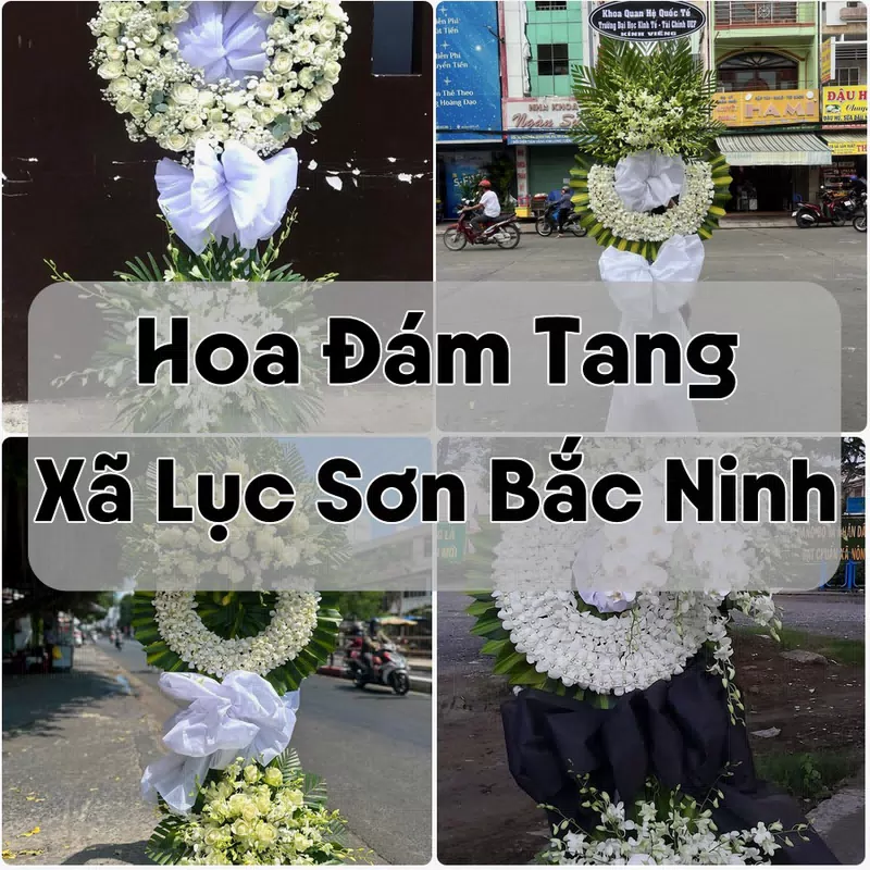 Đặt Hoa Đám Tang Xã Lục Sơn Bắc Ninh | Hoa Chia Buồn