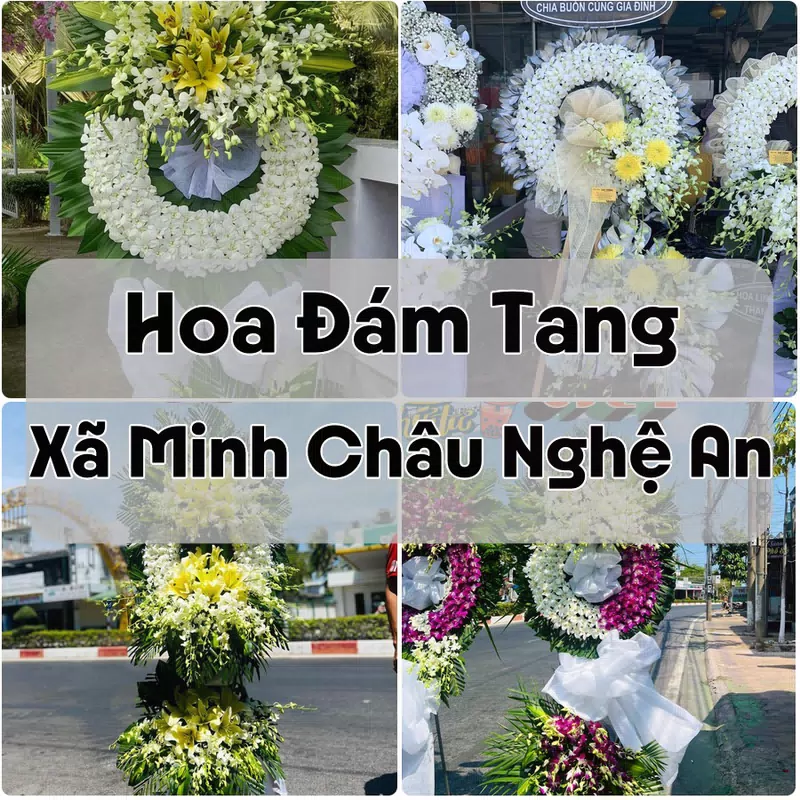 Đặt Hoa Đám Tang Xã Minh Châu Nghệ An | Hoa Tang Lễ