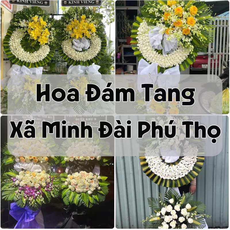 Đặt Hoa Đám Tang Xã Minh Đài Phú Thọ | Hoa Chia Buồn