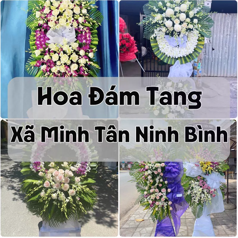 Đặt Hoa Đám Tang Xã Minh Tân Ninh Bình | Giao Tận Nơi