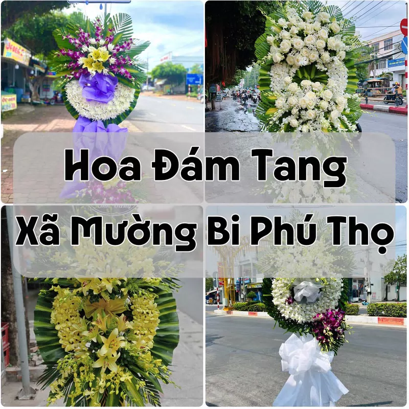 Đặt Hoa Đám Tang Xã Mường Bi Phú Thọ | Giao Tận Nơi