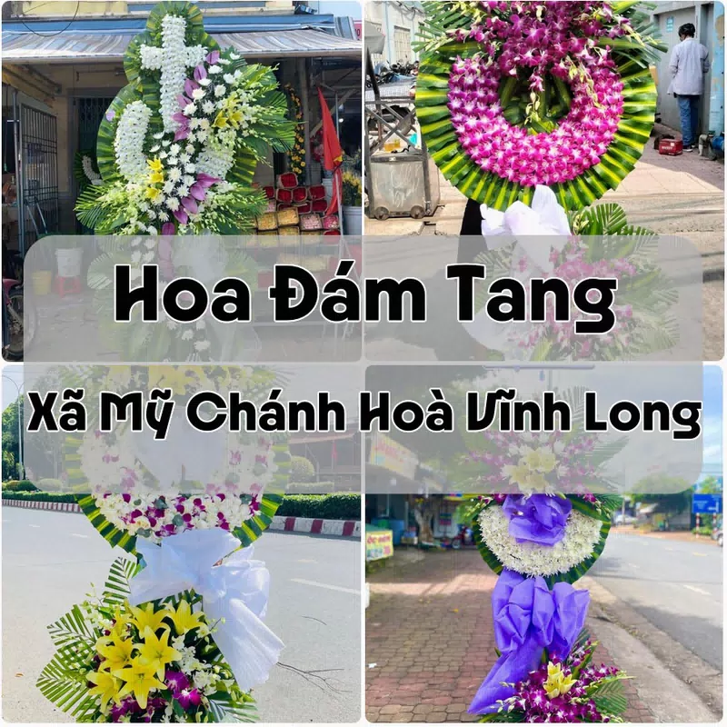 Đặt Hoa Đám Tang Xã Mỹ Chánh Hoà Vĩnh Long | Đặt Hoa Viếng