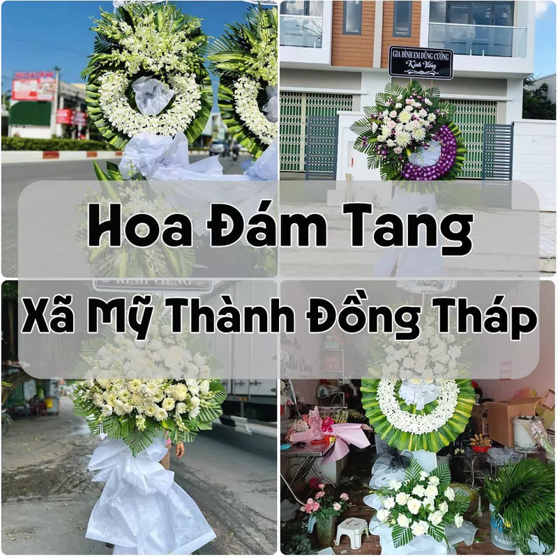 Đặt Hoa Đám Tang Xã Mỹ Thành Đồng Tháp | Hoa Tang Lễ