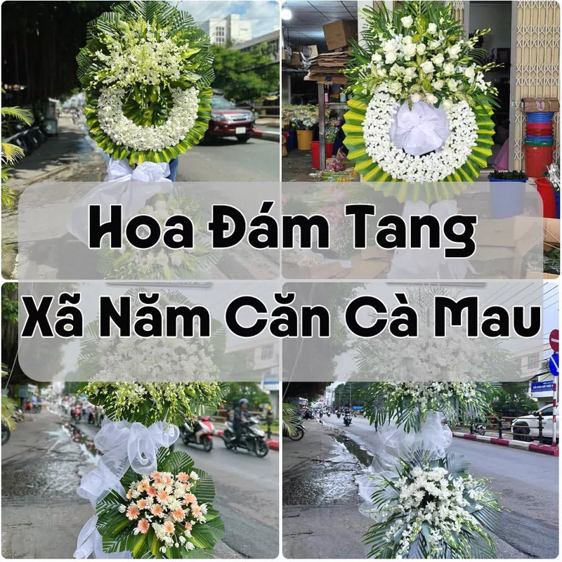 Đặt Hoa Đám Tang Xã Năm Căn Cà Mau | Giao Tận Nơi