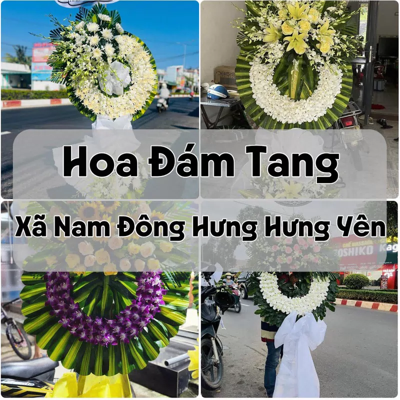 Đặt Hoa Đám Tang Xã Nam Đông Hưng Hưng Yên | Hoa Chia Buồn