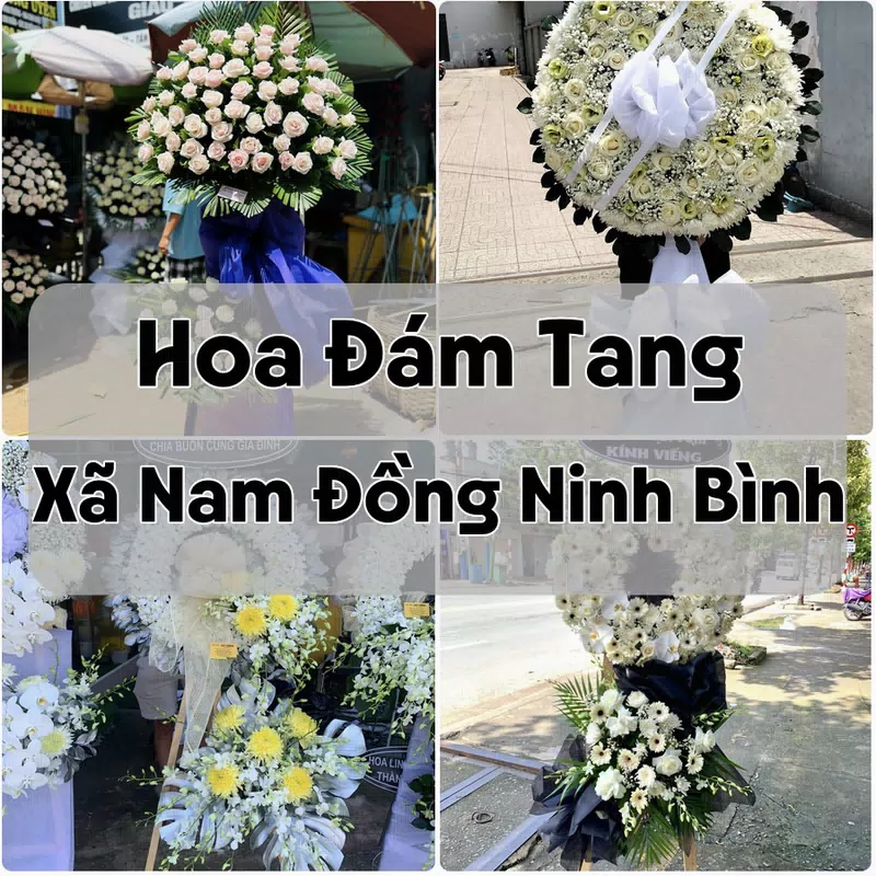Đặt Hoa Đám Tang Xã Nam Đồng Ninh Bình | Giao Hoa Nhanh