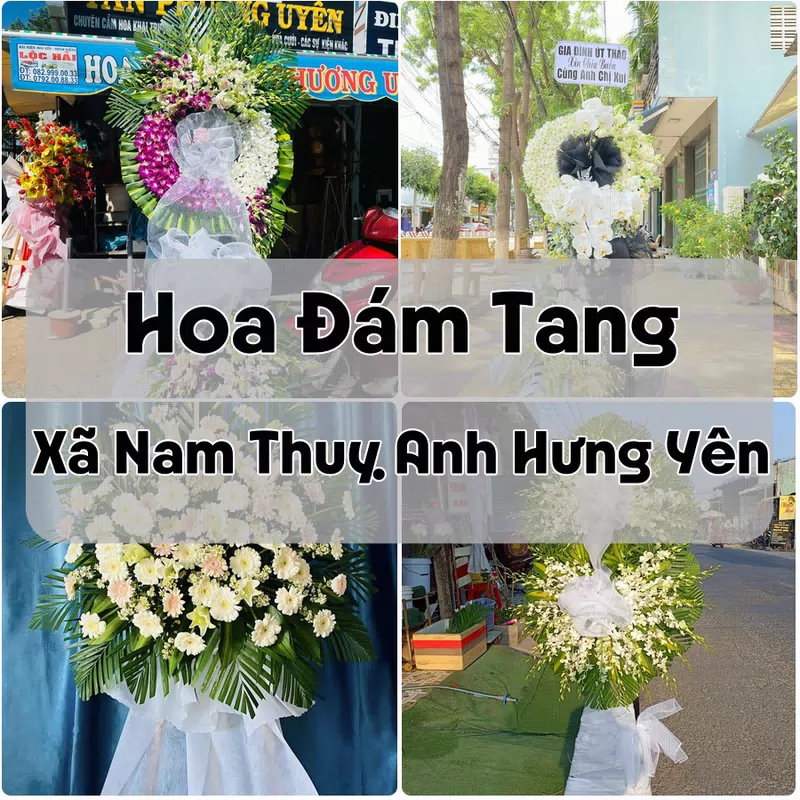Đặt Hoa Đám Tang Xã Nam Thuỵ Anh Hưng Yên | Hoa Chia Buồn