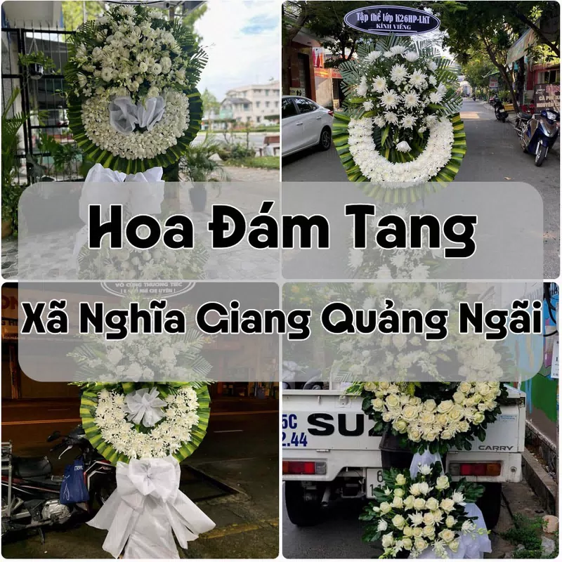 Đặt Hoa Đám Tang Xã Nghĩa Giang Quảng Ngãi | Giao Hoa Nhanh